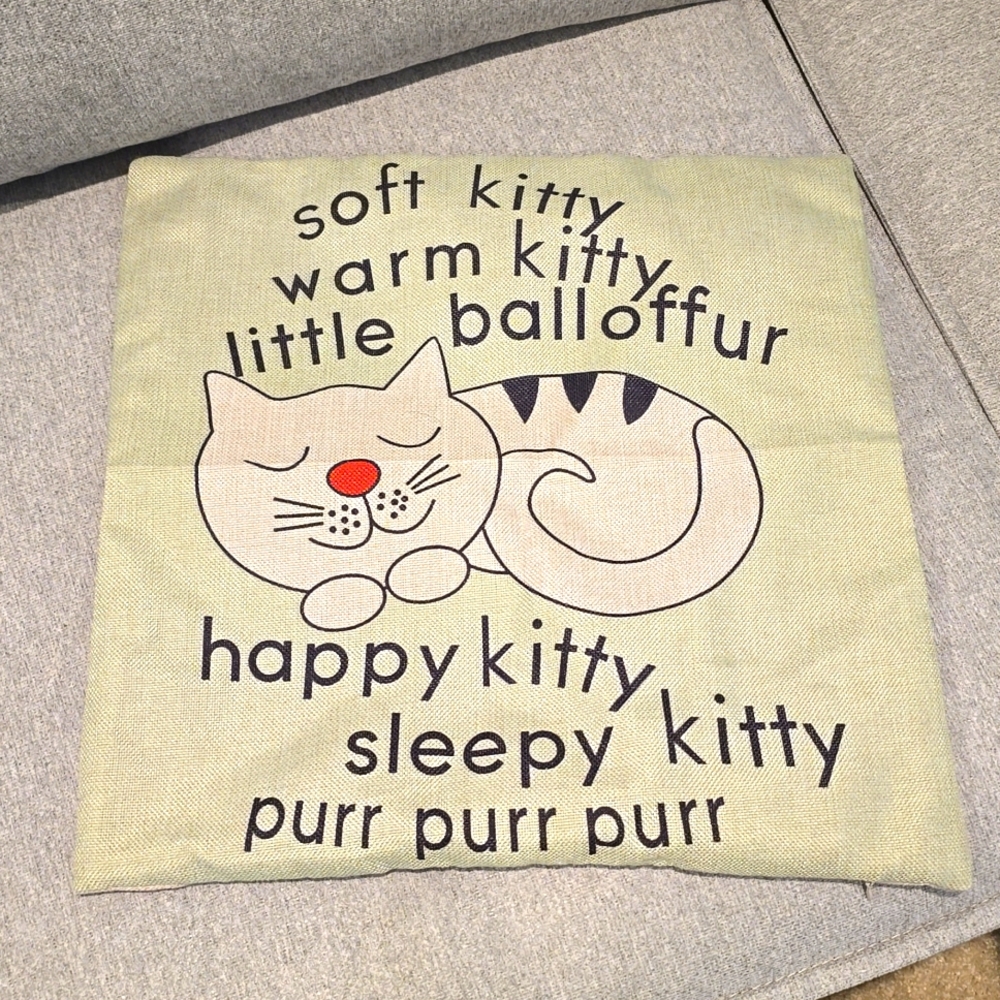 9/27 Kitty cat pillow case